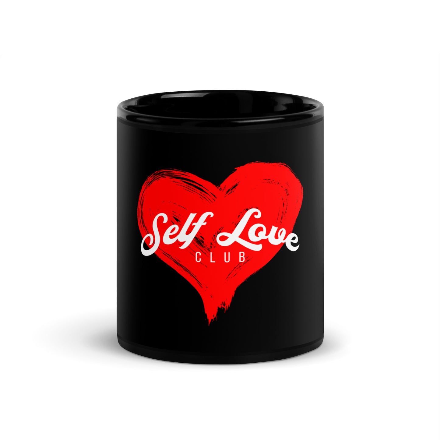 Heart Black Glossy Mug