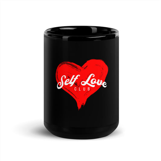 Heart Black Glossy Mug
